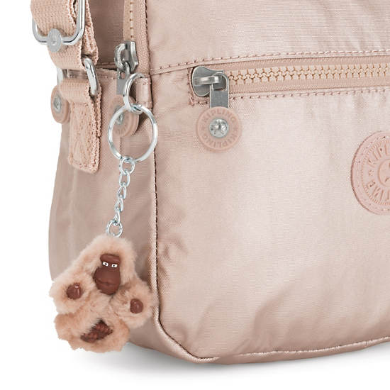 Kipling Keefe Metallic Crossbody Veske Gull | NO 2031XY